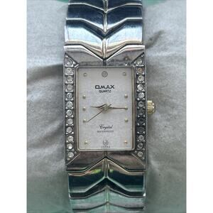 Omax Crystal Silver Tone Women’s Quartz Watch